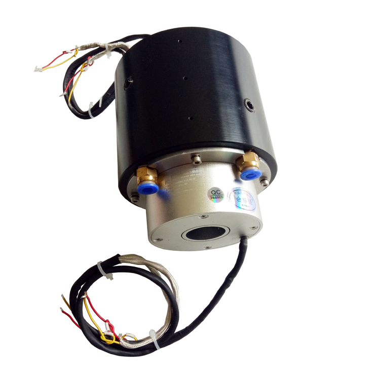 Through hole pneumatic combine electric slip ring