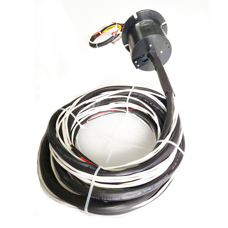 Temperature control signal slip ring