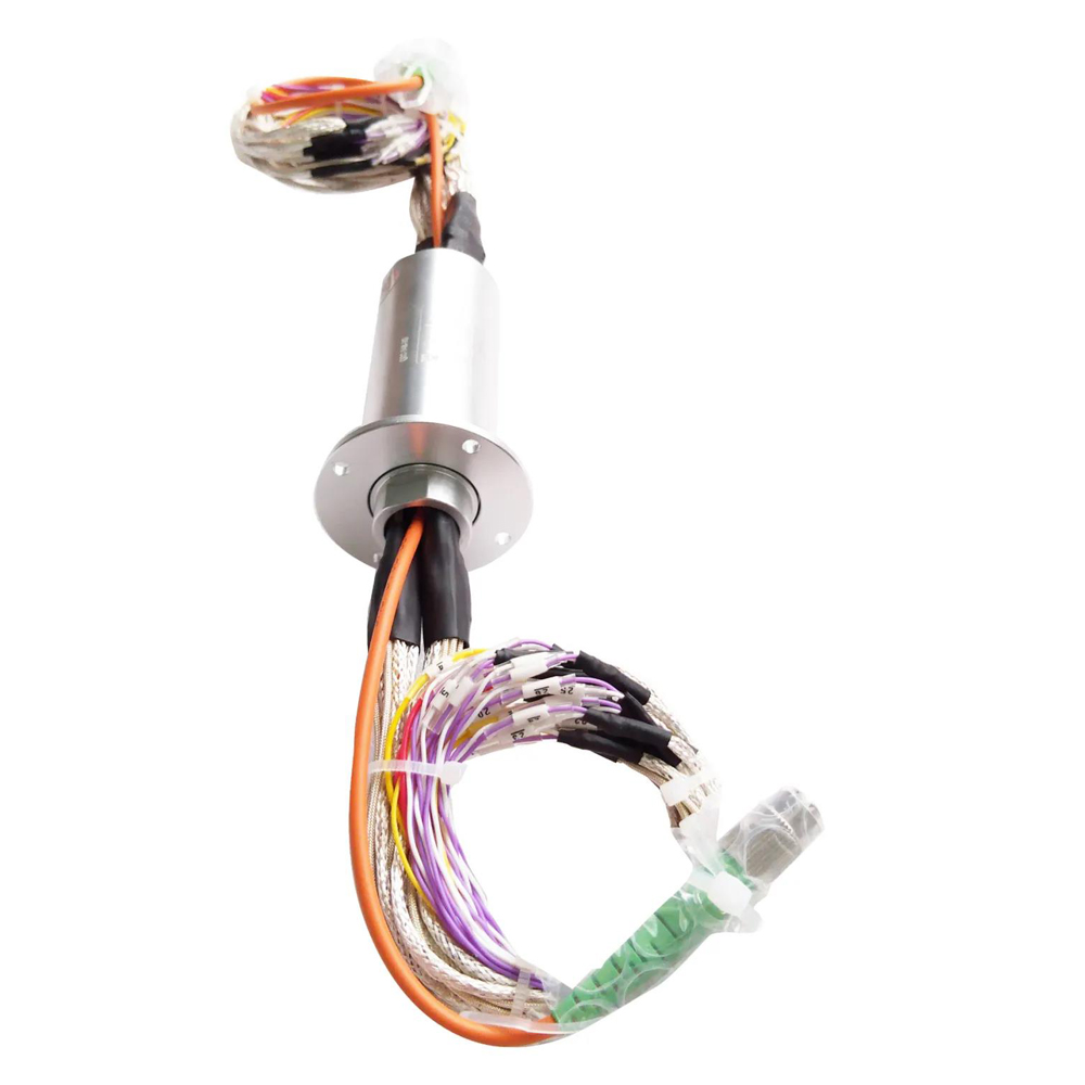 Вращающееся соединение контактных колец Ingiant с оптоволоконным кабелем