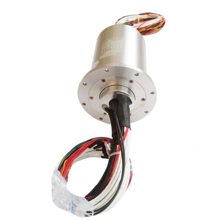 Ingiant capsule slip ring with 50 circuits and 2 single-mode